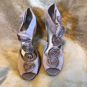 Candie's Blush Rosette Heels